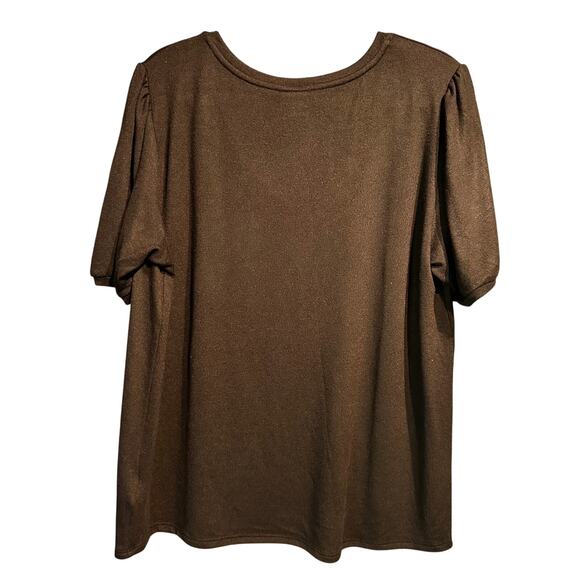 Mod Ref XXL Short Sleeve Pullover V-Neck Lightweight Sweater Black Layering - Picture 2 of 9